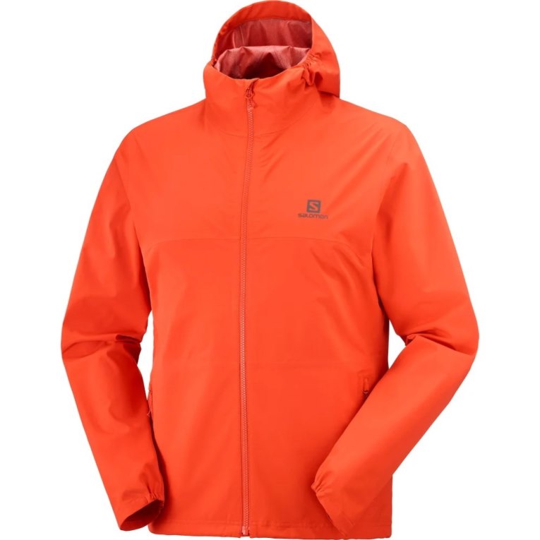 Orange Salomon Essential Waterproof 2.5 L Men's Shell Jackets | IE XD2109